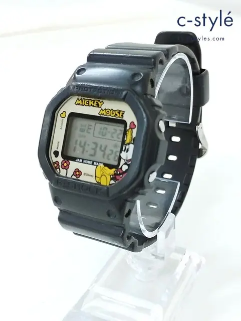 CASIO カシオ 腕時計 ブラック G-SHOCK×Disney×SHIPS ミッキー DW-5600VT クォーツ