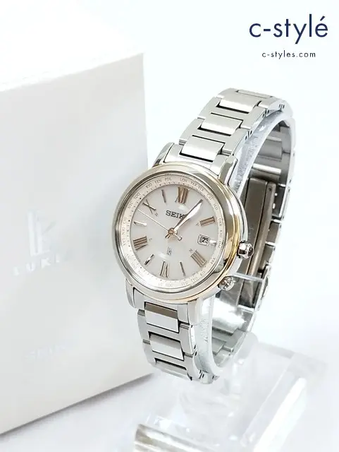 SEIKO セイコー 腕時計 シルバー×ホワイト系 ルキア 1B25-0AV0 日本製