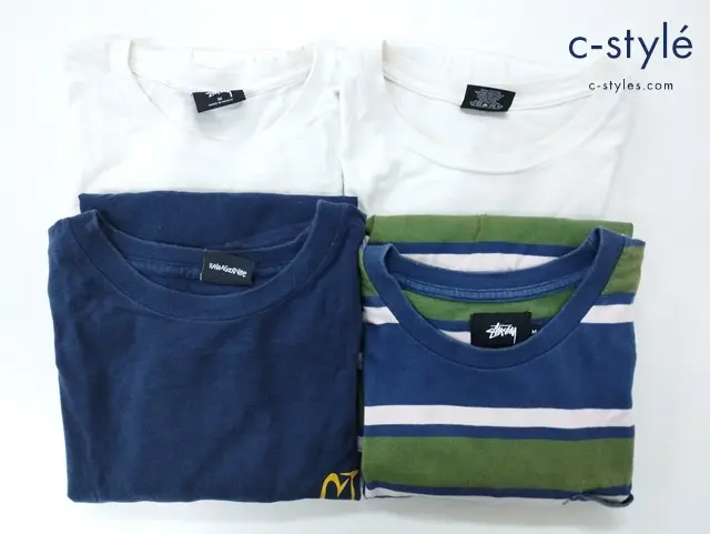 STUSSY ステューシー Tシャツ M 半袖 長袖 プリント ボーダー 計4点