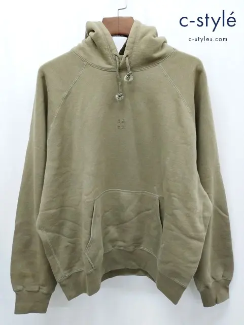 Papas パパス プルオーバーパーカー L カーキ D0404UPK50