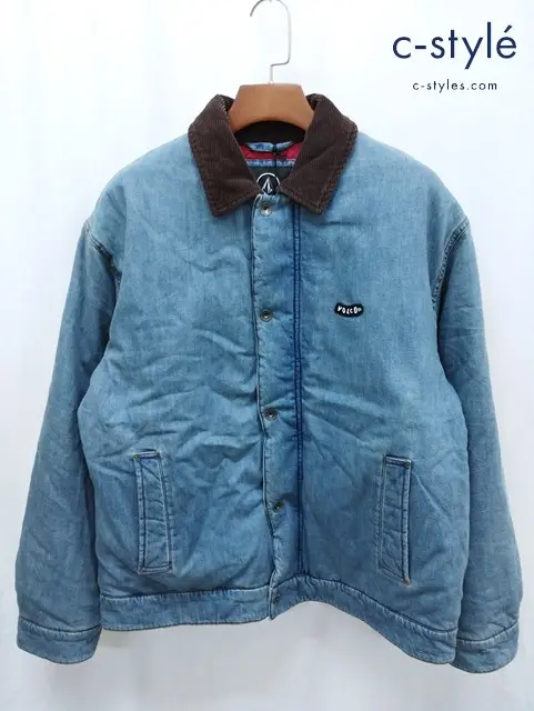VOLCOM ボルコム デニムジャケット M インディゴ STONE WISH JACKET A1732502