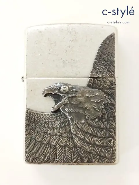 ZIPPO ジッポー オイルライター 立体メタル イーグル ダイヤモンド シルバー ’06