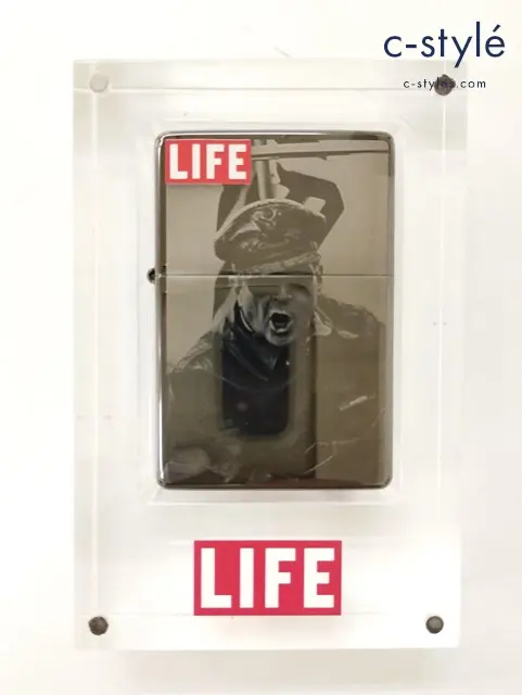 ZIPPO ジッポー オイルライター LIFE ダグラス・マッカーサー ブラック系 ’06
