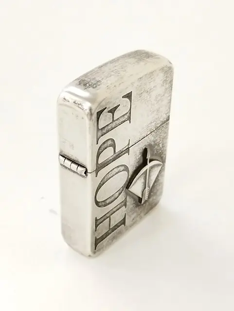 ZIPPO ジッポー オイルライター HOPE 50周年記念 メタル貼り 1941 