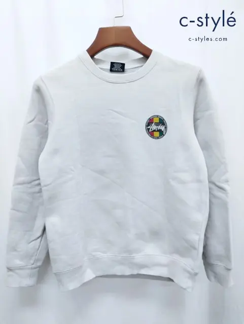 STUSSY ステューシー スウェット XS ライトグレー系 プリント