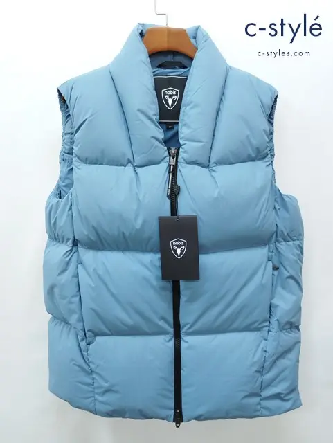 nobis ノビス ベストジャケット S ブルー系 ETNA パファーベスト ZHFUN0165 レディース