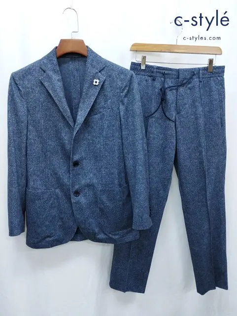 LARDINI ラルディーニ ジャケット パンツ 44 インディゴ セットアップ