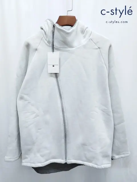 ZUCCa ズッカ パーカー M ホワイト ウォームジャージー CZ94-J0577