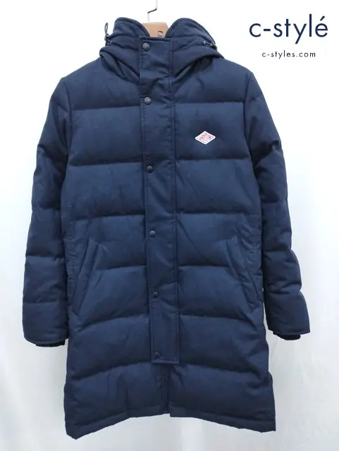 DANTON×BEAMS ダントン×ビームス ダウンコート 38 ネイビー JD-8856 TWB-BM