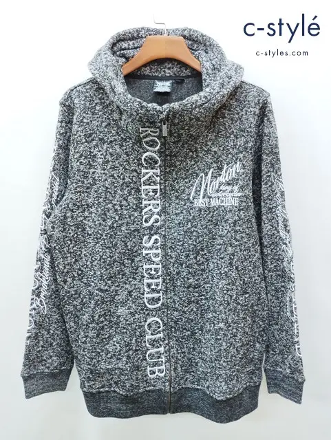 Norton ノートン パーカー ボリュームネックジャケット XL グレー系 213N1304 ジップアップ