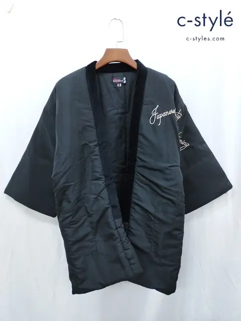 抜刀娘 バットウムスメ ジャケット L ブラック 中綿半纏 273857 和柄 桜