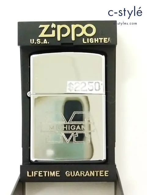 ZIPPO ジッポー オイルライター MICHIGAN ミシガン大学 シルバー ’92