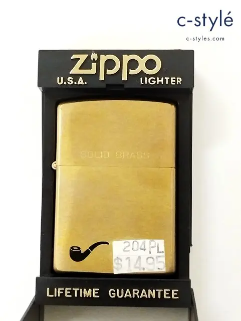 ZIPPO ジッポー オイルライター パイプ ソリッドブラス ゴールド ’92 PIPE SOLID BRASS