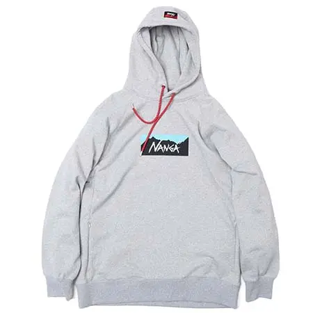NANGA(ナンガ) エコハイブリッド ボックスロゴ スウェットフーディー