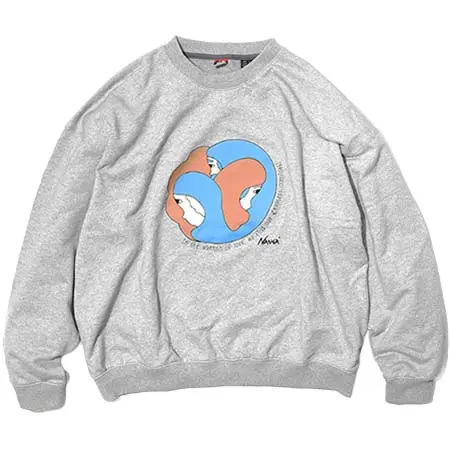 NANGA(ナンガ) NANGA×Jerry Ukai エコハイブリッド ウォームス オブ ラブ スウェットシャツ