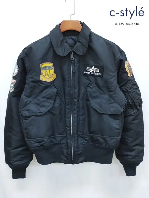 ALPHA INDUSTRIES アルファインダストリーズ CWU-45 フライトジャケット M ブラック 中綿 20116-001