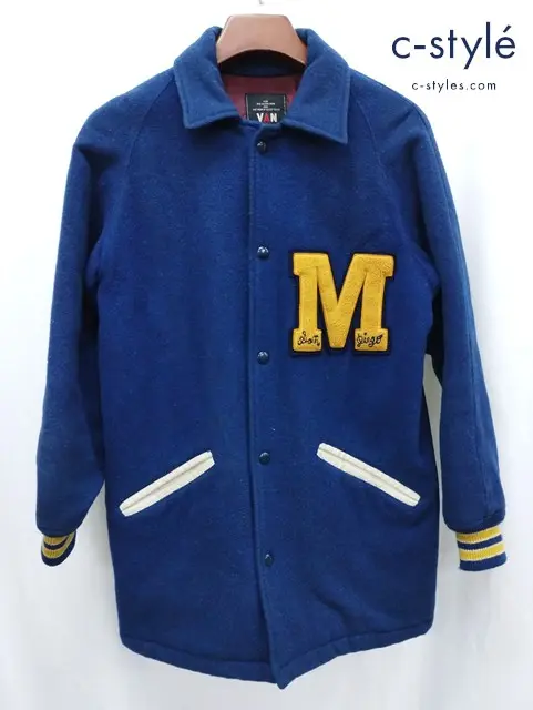VAN JAC ヴァンヂャケット VAN JACKET スタジャン M ネイビー