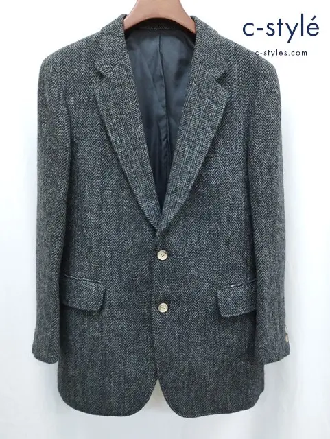 KEY WEST×Harris Tweed キーウェスト×ハリスツイード ジャケット A-6 グレー系 ヘリンボーン ウール100％