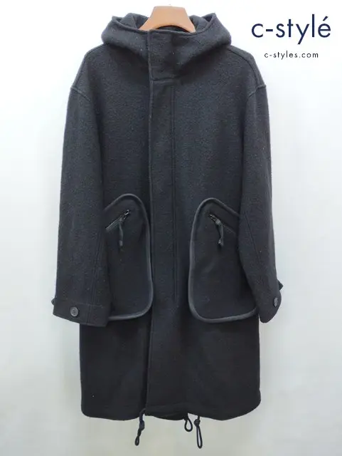 Y-3 ワイスリー フーデッドコート XS ブラック DP0735 ジップアップ