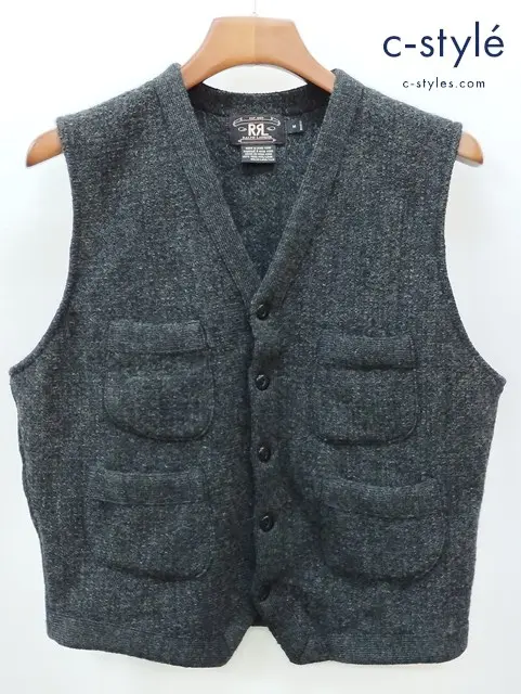 RRL ダブルアールエル ニットベスト M グレー
