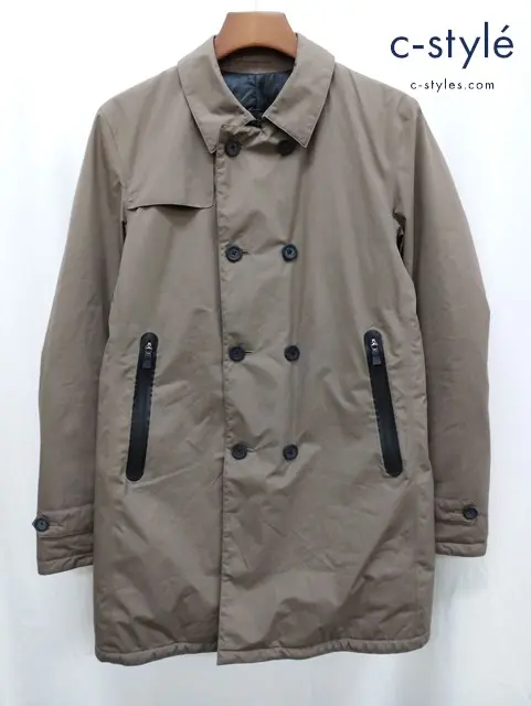 HERNO ヘルノ ダウンピーコート 46 ブラウン系 GORE-TEX ダブルボタン P1021UL11121