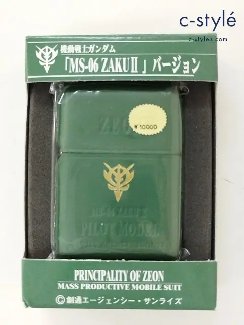 ZIPPO ジッポー オイルライター 機動戦士ガンダム MS-06 ザクII No.4 レザータイプ グリーン ジオン公国