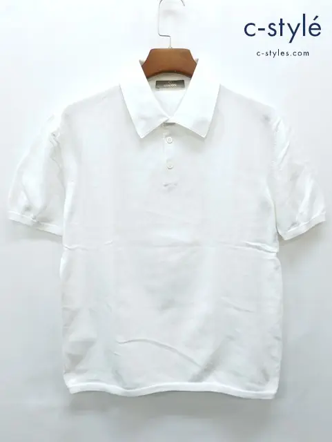 Cruciani クルチアーニ ポロシャツ 52 ホワイト 半袖