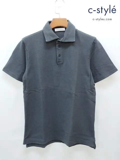 Cruciani クルチアーニ ポロシャツ 52 グレー系 CUJVL.P32 綿100％