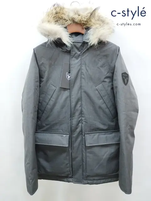 nobis ノビス コート L グレー HERITAGE ファー付き MKFUN0515