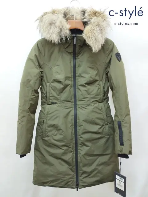 nobis ノビス コート S カーキ SCOUT ファー付き