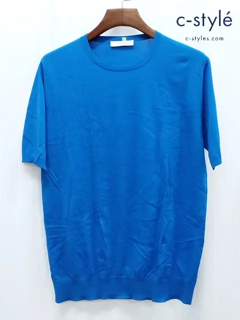 Cruciani クルチアーニ 半袖ニット 52 ブルー MAN123C