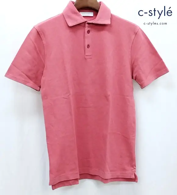 Cruciani クルチアーニ ポロシャツ 52 サーモンピンク 半袖 CUJVL.P32