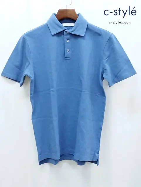 Cruciani クルチアーニ ポロシャツ 52 ブルー系 半袖 CUJVL.P32