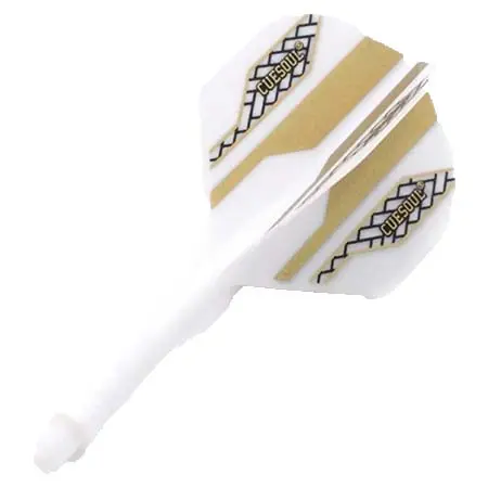 CUESOUL(キューソール) ダーツ フライト ROST 一体型ダーツシャフト＆フライト 標準形状ストライプ付きサイズM 3個セット