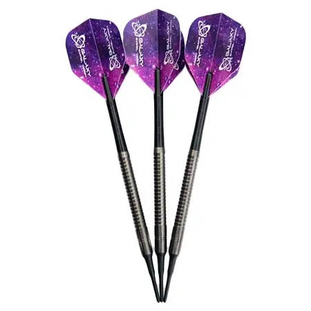 GALAXY (ギャラクシー) ダーツ ダーツセット ダン・ザ・ハンマー・バーク ソフトティップダーツ ブラック – 18g