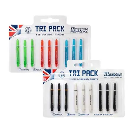 Harrows(ハローズ) ダーツ シャフト TRI PACK SUPERGRIP SHAFT(トライパック スーパーグリップシャフト) ミディアム