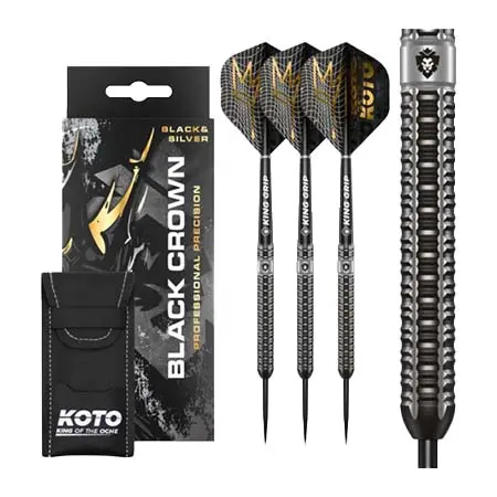 KOTO DARTS(コトダーツ) ダーツ ダーツセット ブラッククラウン 90% スチールチップダーツ