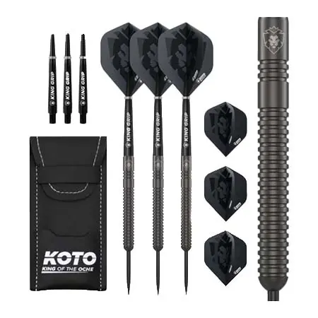 KOTO DARTS(コトダーツ) ダーツ ダーツセット スティング ブラック PVD ??90% スチールチップダーツ