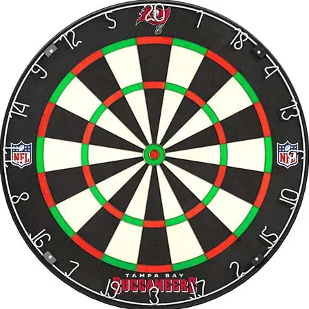 NFL(エヌエフエル) ダーツ ダーツボード プロフェッショナルダーツボード – 公式ライセンス – タンパベイ・バッカニアーズ