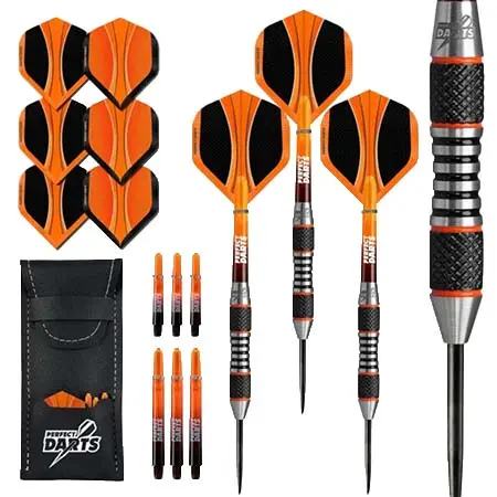 PERFECT DARTS(パーフェクトダーツ) ダーツ ダーツセット スチールチップ – タングステン90% – ソーラーフォックス4 – ローレット加工