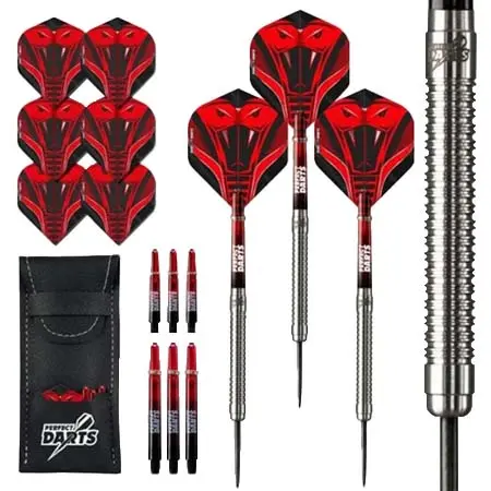PERFECT DARTS(パーフェクトダーツ) ダーツ ダーツセット スチールチップ – タングステン90% – スーパーコブラ