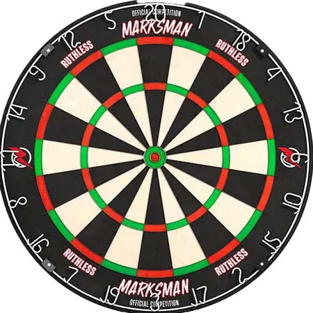 RUTHLESS(ルースレス) ダーツ ダーツボード Marksman ダーツボード – プロフェッショナル – 超薄型ワイヤー