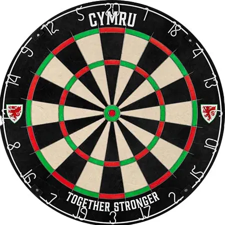 Soccer(サッカー) ダーツ ダーツボード ウェールズFA – ダーツボード – プロレベル – 公式ライセンス – 紋章ロゴ – ウェールズ