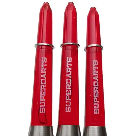 SUPERDARTS(スーパーダーツ) ダーツ シャフト レッド ショート