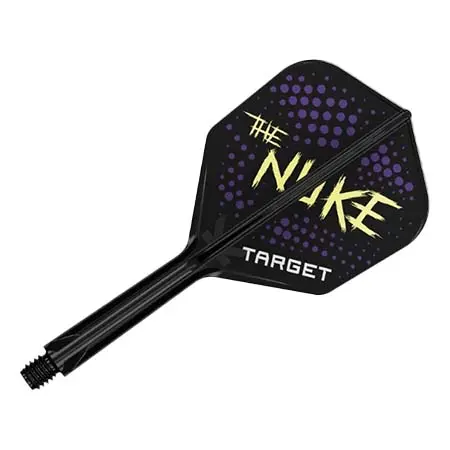 TARGET (ターゲット) ダーツ フライト THE NUKE K-FLEX シェイプ ブラック ルーク・リトラー選手モデル