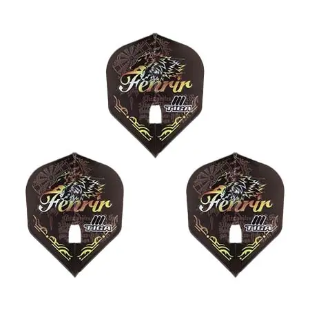 TIGA(ティガ) ダーツ フライト TIGA×L-Flight PRO(ティガ×エルフライトプロ) 岡野翔 2025 シェイプ ブラック 岡野翔選手モデル