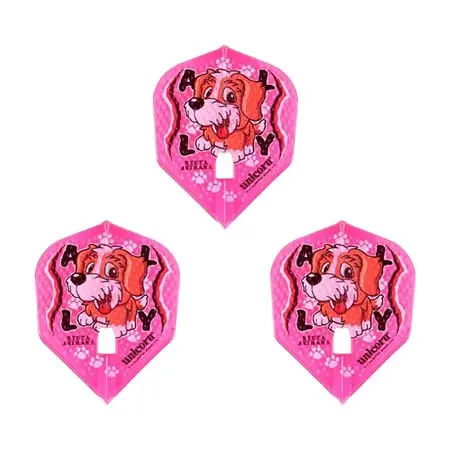 unicorn(ユニコーン) ダーツ フライト unicorn×L-Flight PRO(ユニコーン×エルフライトプロ) ディンプル 有原竜太 ver.1 シェイプ ピンク 有原竜太選手モデル