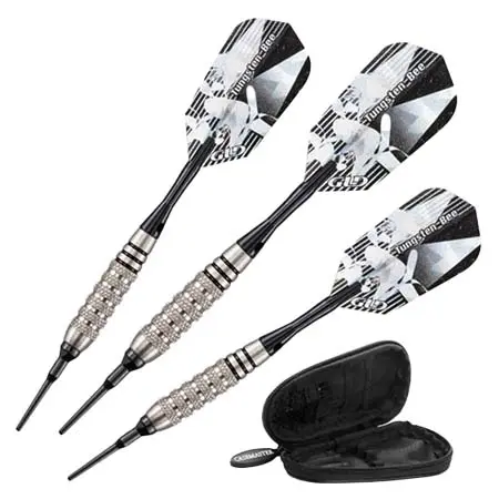Viper(ヴァイパー) ダーツ ダーツセット タングステンビーダーツ – ソフトチップ – 80% – ローレットリング – 付属品付き