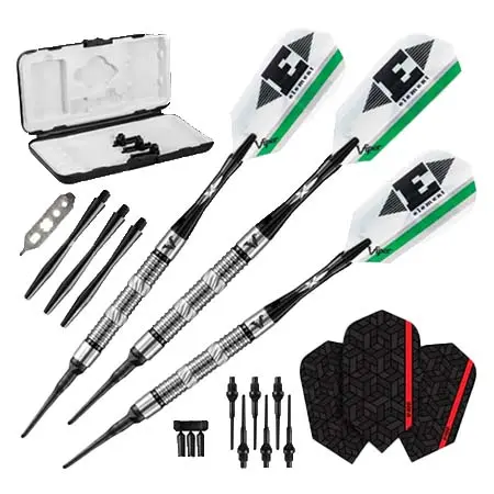 Viper(ヴァイパー) ダーツ ダーツセット Element Darts – ソフトチップ – 90% – エクストラ付き – E3 – トライリング