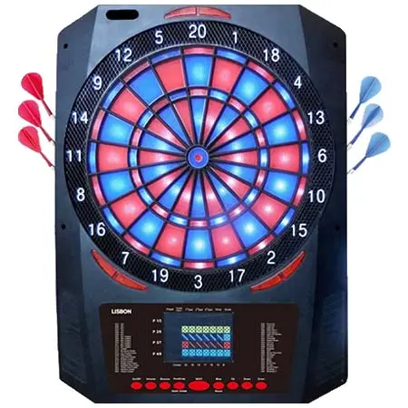 XQ MAX DARTS(エックスキューマックスダーツ) ダーツ ダーツボード 電子ダーツボード – マルチプレイヤー – ダーツ6本付き – 48ゲーム – リスボン